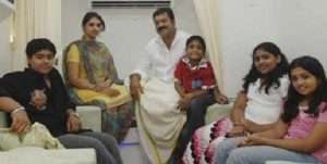 Suresh Gopi children daughter Lakshmi, son Gokul, daughter Bhagya, daughter Bhavna and son Madhav